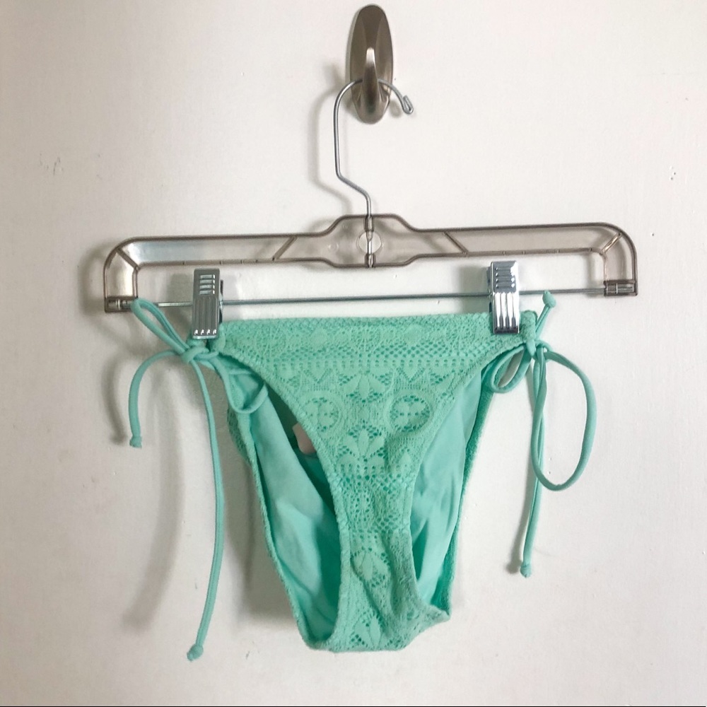 Turquoise Lace Bikini bottoms